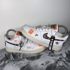 Nike Air Force 1 Just Do It Pack JDI White Black Orange (AO3977-100) 5.5Y/W7