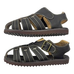 Ugg Youth Size 10 Brown Slip On Open Toe Casual Sandal Shoe For Any Time Use
