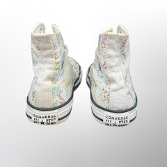 Converse Chuck Taylor All Star High Butterfly Shine Youth Size 3 Used A01481F
