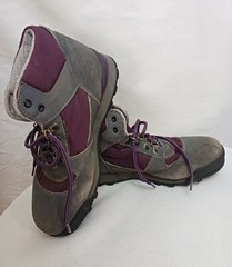 VASQUE 7406 Youth Kids Gray Heather Mid Hiking Trail Unisex Boots Size 4 1/2