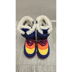 Merrell Alpine Puffer JR Waterproof Winter Boots Blue Rainbow Kids Toddler Sz 6