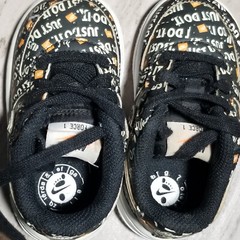 Nike Air Force 1 Just Do It Sneaker Black & Orange Low AF1 Low Top 5c