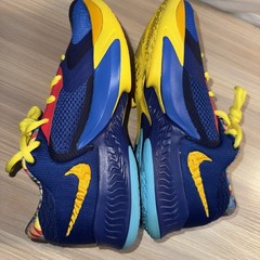 Nike Zoom Freak 4 Kaleidoscope Athletic Shoes Youth 5 Blue Yellow Multicolor