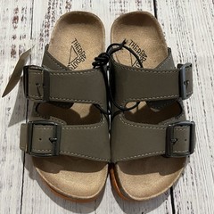 NWT Thereabouts Little Kids’ Sandals-Taupe with Buckle Straps-Size 11