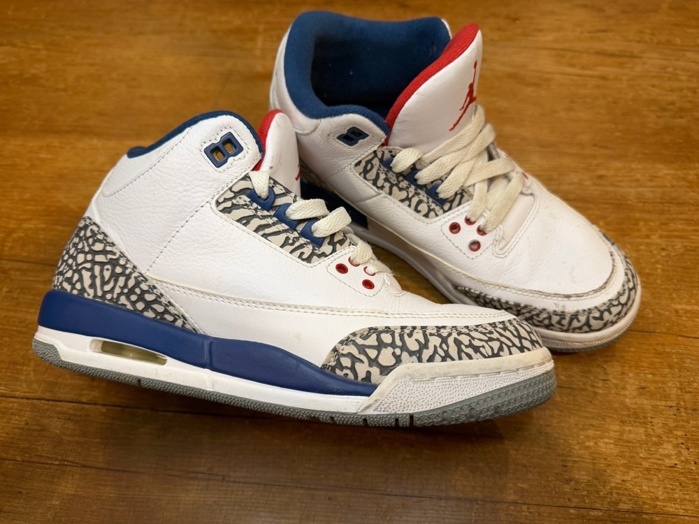 Nike Air Jordan 3 Retro OG BG True Blue 2016 – Size 6Y 854261-106