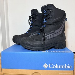 Columbia Youth Bugaboot Plus IV Omni-Heat Waterproof Boots Black Size 5