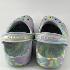 Crocs Classic Marbled Clogs Purple Mint Green Yellow Size Juniors J 3 No Defects