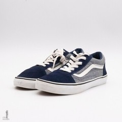 Vans Old Skool Blue and Grey Youth Size 7