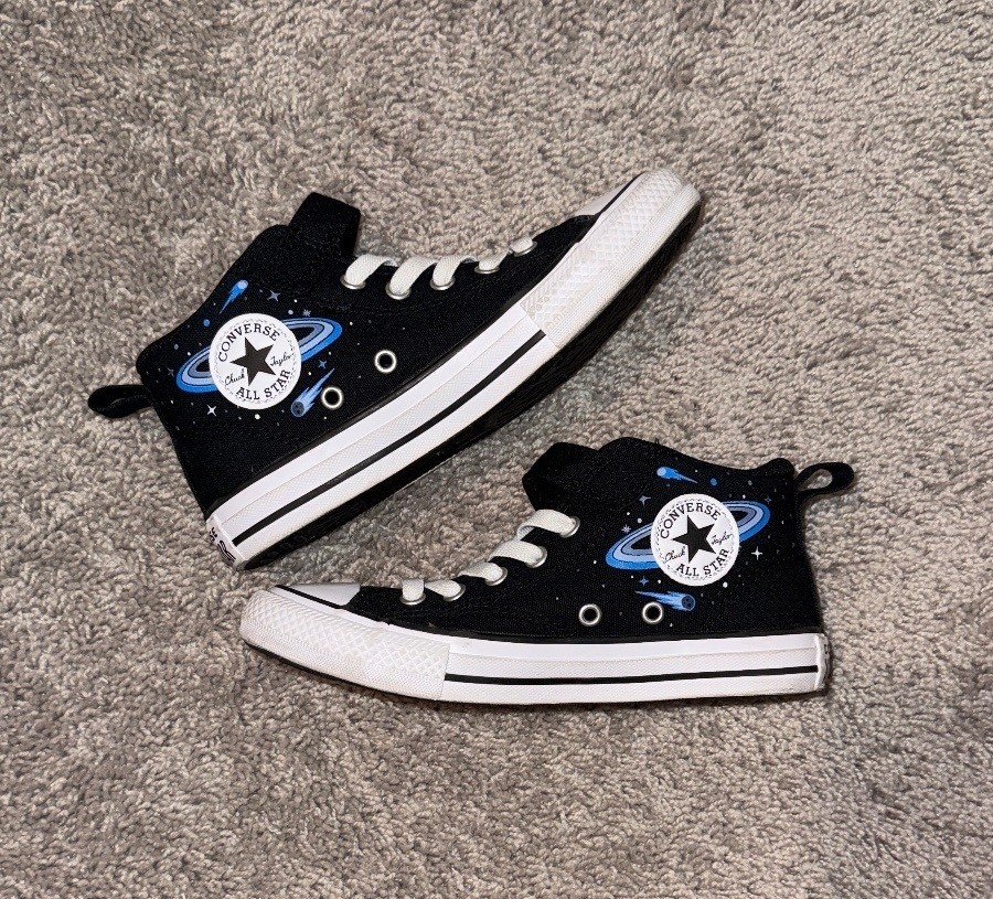 Converse Chuck Taylor All Star Space Rocket High Top Sneakers Kids Youth Size 2