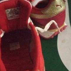 PUMA Future Rider Glitz JR Kids Sneakers Red/Gold/White US 6.5 MPN 384752