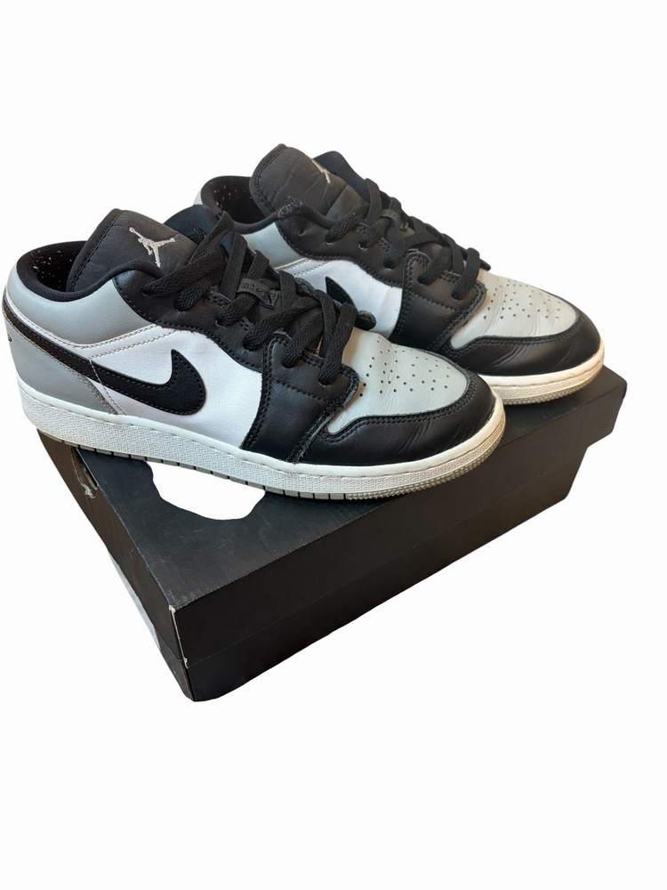 Jordan Air Jordan 1 Low (GS) Shadow Toe Gray/Black/White 6Y 553560-052