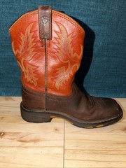 Kids Work Hog Ariat Wide Square Toe Boot Size US 2