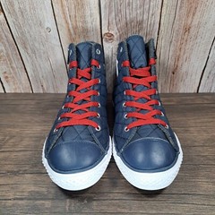 Converse Chuck Taylor CT Side Zip Hi Nighttime Navy Quilted Sneaker Junior Sz 6