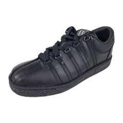 🚨 K-Swiss Classic 50144 Child’s Little Kids Shoes Sneakers Black Leather SZ 13