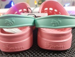 Kids Active clogs size 10/11 Joybees Slip-On Shoes Pink Green NWT
