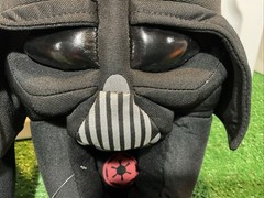 Star Wars Darth Vader 3D Soft Plush Slippers House Shoes Kids Size: L 3-4 New