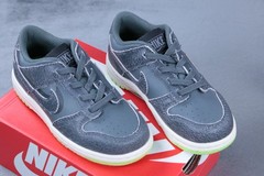 Nike Dunk Low SE TD Iron Grey Ghost Green Toddler Size 10C DQ6217-001 NEW