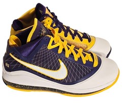 Nike Lebron VII QS (GS) – Size: 7Y – DA3203 500 – Court Purple / Amarillo Yellow