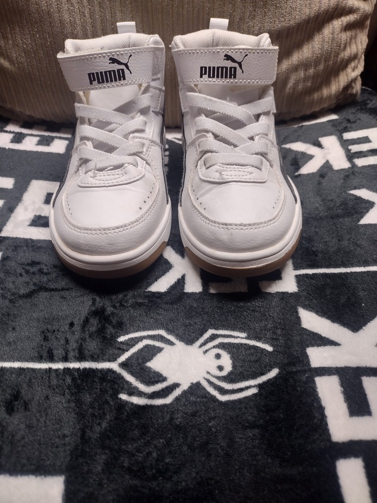 Hightop White And Black Puma Size 1