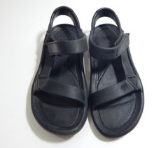 Teva Kids 2 Sandals Hurricane Drift Rubber Waterproof Black Sport Swimming EUC