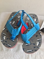 Fitory Kids Boy Sandals Color Blue Size 13-1 With Back Strap Thong New With Tag