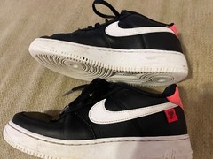 Nike Air Force 1 ‘07 Low GS Worldwide Pack Shoes Size 6 Y Youth CN8533-001 Black