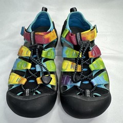 KEEN Newport H2 Outdoor Sandals Hiking Water Rainbow Big Kid Size 3 Washable EUC