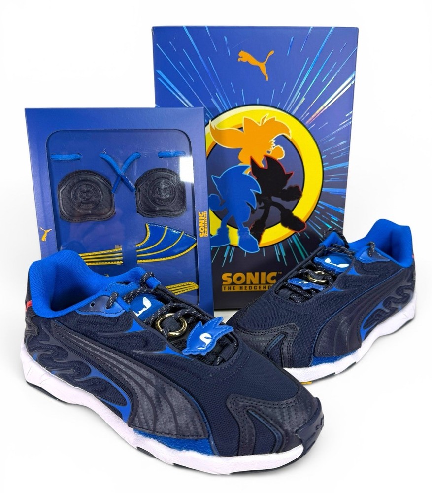 PUMA Sonic the Hedgehog Inhale 4044030 01 Junior Youth Sneakers Size 5.5