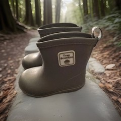 Tree Grandpa Toddler Rain Boots Waterproof Grey Size 13