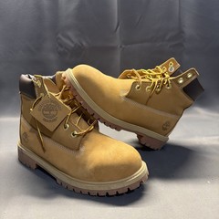 Timberland Boots Juniors Size 5M Brown Leather Waterproof Wheat Hiking 12909 C10