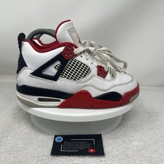 Jordan 4 Retro OG 2020 Low Fire Red Sneakers Youth Size 4Y Shoes 408452-160