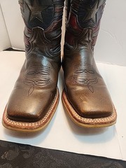 Justice Tin Haul Boots Kids Size 3 American Flag Captain America Pattern