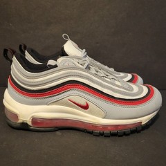 Nike Air Max 97 GS Youth Size 5Y Women’s Size 6.5 Wolf Grey University Red Black