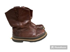 Little Georgia Giant Wellington Leather Pull On Kid’s Boots Brown US 3.5