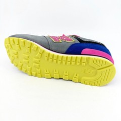 New Balance 574 Classics Grey Pink Blue Kids Running Sneakers KL57406G