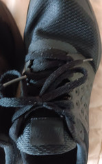 Nike Downshifter 7 Black Tonal Sz 6.5 Youth/7.5 Womens Lace Up Tennis Shoe