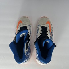 Nike Air Max Infuriate 2 Mid In White Blue Cone Colorway. Size 7Y