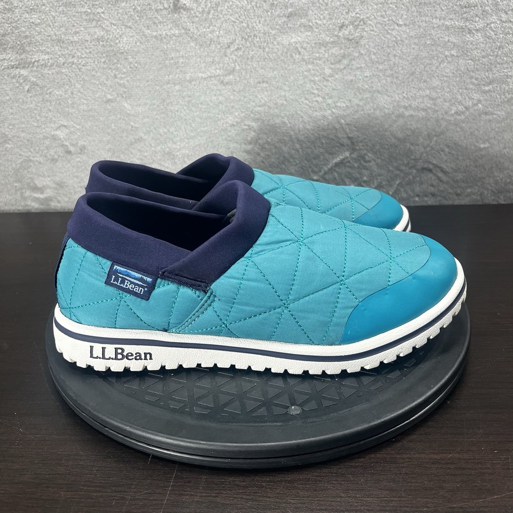 LL Bean Kids Size 5 Ultralight PrimaLoft Blue Casual Slip On All Weather Shoes