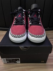 Nike Air Jordan Spizike Red Black-Wolf Grey FQ3950-600 Youth Size 7Y