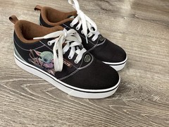 Heelys Pro 20 Prints Boys 5 Mandalorian Star Wars Black Bison Lily Pad Sneaker