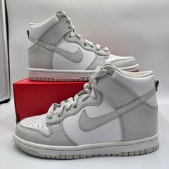Nike Dunk High GS Vast Grey White Grey Sneakers DB2179-101 Kids Size 4Y