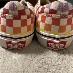 Vans Off The Wall Rainbow Checkered Slip-On Sneakers Youth Size 5