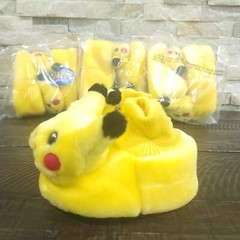 Vintage 1999 Pikachu Plush Slippers Childrens 5-12 Footwear Nintendo Pokemon NEW