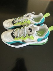 Nike Air Max 270 React GS CJ4060-300 Kids Sneaker 5.5Y White Green Blue