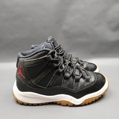 Jordan Air Jordan 11 Retro 72-10 Shoes Kids Size 11C Black Basketball Sneakers
