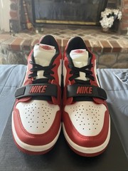 Jordan Air Jordan Legacy 312 Low Mens Low Top Leather Red/White/Black Size 10