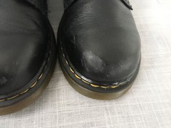 DR MARTENS LEATHER LACE UP BOOTS BLACK DOC MARTENS 1460 J BOY GIRL YOUTH SIZE 3