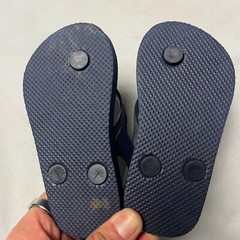 Old Navy Toddler Flip Flops Navy Blue Sandals with Backstrap Size 7
