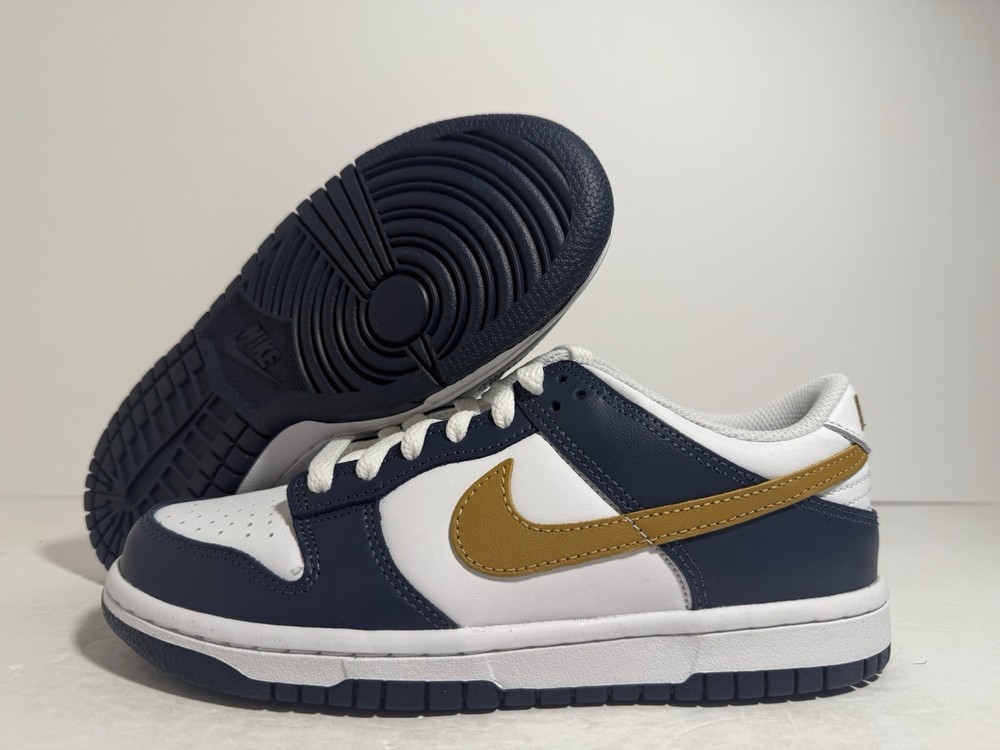Nike Dunk Low GS ‚Midnight Navy Wheat‘ FB9109-111 Size 3.5-7Y