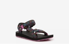 Teva Kids Original Multicolor Universal Sandal, Black Pink Size 13C NEW